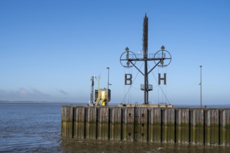 Wind semaphore on the Weser, Havenwelten, Bremerhaven, Bremen, Germany