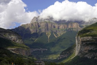 The Monte Perdido massif near Torla-Ordesa, Spain