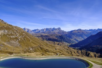 At the Pordoi Pass, Pordoi Pass, Dolomites, Veneto, Italy
