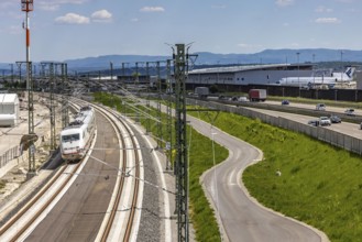 First test run on the new railway line between Stuttgart Airport and Wendlingen. This further