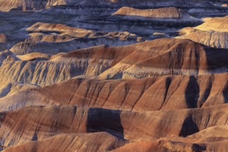 Colorful deposits of the Chinle Formation exposed at Little Painted Desert County Park near