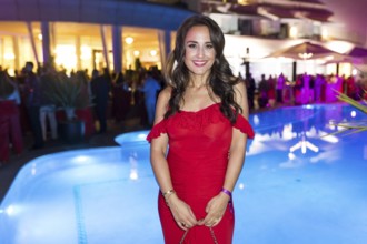 Nina Moghaddam at the Remus Lifestyle Night on the roof terrace of the Pure Salt Hotel in El Toro,