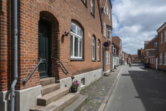 Historic brick architecture, Old Town, Ringkøbing, Ringkøbing Fjord, Denmark