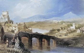 Bray, County Wicklow, Ireland, from the Landscape and Antiquities of Ireland, 1841, digital