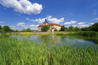 Johannisteich, castle park, Museum Zeitzer Schloss Moritzburg, early baroque style, water