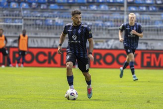 Football 3rd division, 2025/26 season, matchday 1: Waldhof Mannheim v SC Verl***On the ball: