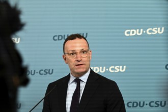 The Chairman of the CDU/CSU parliamentary group, Jens Spahn (CDU), and his deputy Alexander