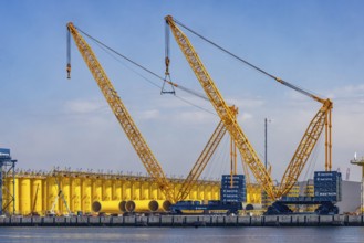 SIF Offshore Foundations, production of monopiles for offshore wind turbines. Foundations for wind