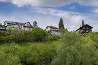 Houses on a slope