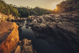 Sunrise Edith Falls in northern Australia, Australia