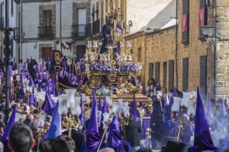 Semana santa procession, Plaza de Vazquez de Molin, holy week before easter, Ubeda, Unesco heritage