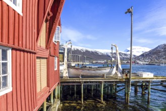 Norway, Tromso, famous tourist travel destination known for northern lights aurora borealis viewing