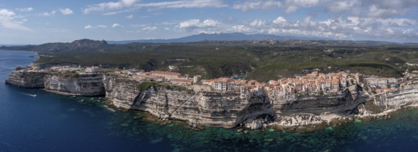 Panorama, cliffs, Bonifacio, Corsica, France