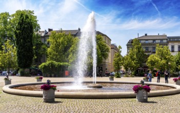 Fountain on Luisenplatz, Brandenburg Tor, Potsdam, Brandenburg, Germany