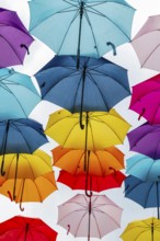 Coloured umbrellas, Interlaken, Bern, Switzerland