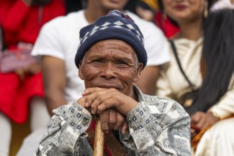 JOWAI, INDIA - JULY 14: People from the Pnar community attend the Behdienkhlam festival in Jowai,