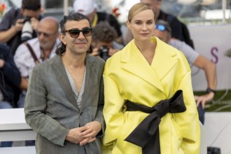 Cannes, France - 16.5.2024: Fatih Akin, Diane Kruger during the AMRUM Photocall at the 78th Cannes