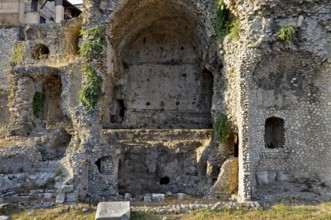 Ruins, remains of the temple complex, sanctuary and oracle of the goddess Fortuna Primigenia,