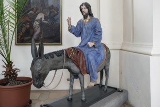 Palmesel, around 1490, St John's parish church, Biberacher Str. 6, Ummendorf, Biberach district,