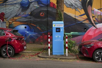 Charging station Stadtwerke Stuttgart for electric cars, charging station, e-filling station,