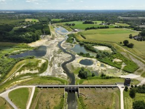 Dortmund, Castrop-Rauxel, North Rhine-Westphalia, Germany - River renaturalisation, renaturation of