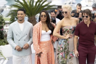 Cannes, France - 14.5.2024: Greg Tarzan Davis, Angela Bassett, Hannah Waddingham, Tom Cruise during