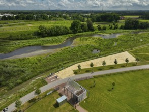 Recklinghausen, Castrop-Rauxel, Ruhr area, North Rhine-Westphalia, Germany - Renaturalised Emscher,