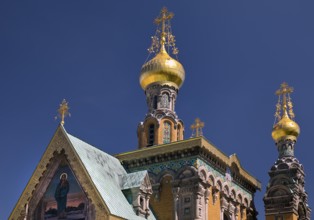 Russian Chapel, Mathildenhöhe, UNESCO World Heritage Site, Darmstadt, Hesse, Germany
