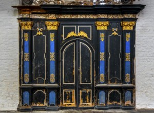 Interior photo, St Mary's Church in the old town of Stralsund, Mecklenburg-Western Pomerania,