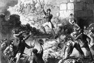 Sir Sydney Smith at the siege of Acre in 1799, an unsuccessful French siege of the walled city of