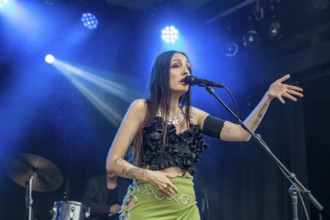 The Danish singer Brimheim live at the Orange Blossom Special Festival, Beverungen, Germany