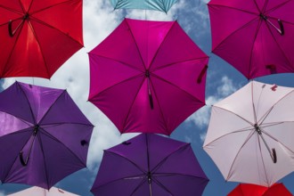 Coloured umbrellas, Interlaken, Bern, Switzerland