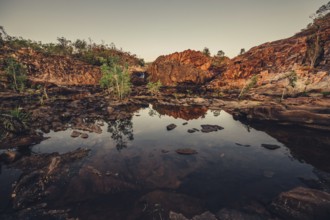 Sunrise Edith Falls in northern Australia, Australia