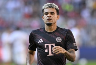 Luis Diaz FC Bayern Munich FCB (14) Warm-up training Telekom Cup Allianz Arena, Munich, Bavaria,