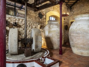Museo del Aceite, olive oil museum and shop, village Cabra, Andalusia, Spain