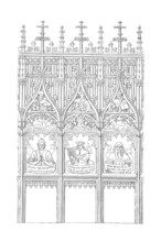 Choir stalls by Jörg Syrlin the Elder (c. 1470) on the north side of the Minster of Our Lady of