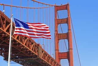 View of Golden Gate Bridge, San Francisco, California, USA
