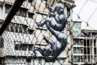 Graffiti, Street Art, Chinatown, Bangkok, Thailand