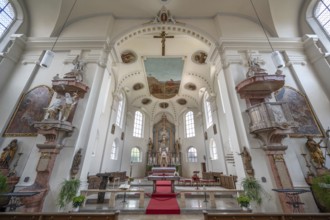 Chancel of the parish church of St John, built 1717-19, Biberacher Str. 6, Ummendorf, district of