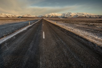 Ring Road, Vatnajökull Glacier, Sunset, Winter, Cold, Iceland* Ring Road, Vatnajokul, Rocks,
