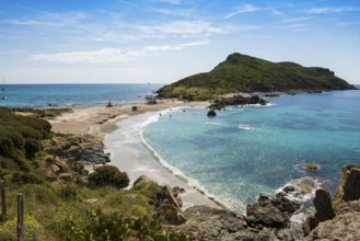 Wild beach, Sentier du littoral, Plage Ranc, Cap Taillat, Saint Tropez, Var, French Riviera,