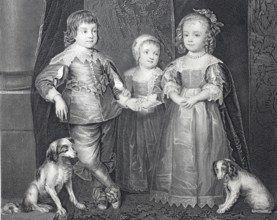 The children of King Charles I, Charles I, born 19 November 1600, died 30 January 1649, of the