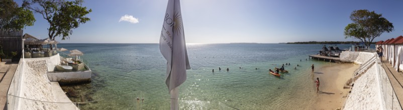 Beach, Panorama, Bora Bora, Rosario Islands, Colombia