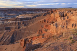 Colorful deposits of the Chinle Formation exposed at Little Painted Desert County Park near