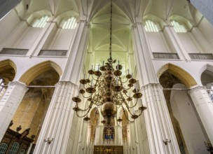 Interior photo, St Mary's Church in the old town of Stralsund, Mecklenburg-Western Pomerania,