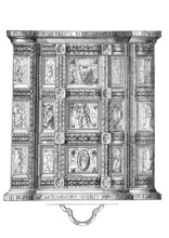 Religious objects of worship, ambo, in Orthodox, Catholic and Lutheran churches the raised place