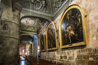 Interior view, Cathedral Notre-Dame-du-Puy, painting by Peter Paul Rubens, Grasse, Alpes Maritimes,