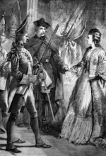 Following an affair with the royal physician Johann Friedrich Struensee, Queen Caroline Matilda of