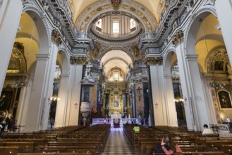 Interior view, Cathedral, Cathédrale Sainte-Réparate de Nice, Old Town, Nice, Alpes Maritimes,