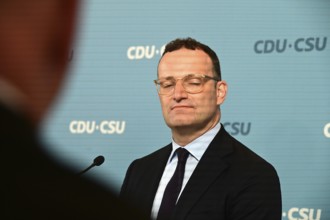 The Chairman of the CDU/CSU parliamentary group, Jens Spahn (CDU), and his deputy Alexander